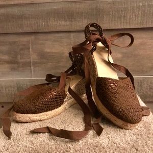 Anne Klein New York Wedge Espadrille Size 8